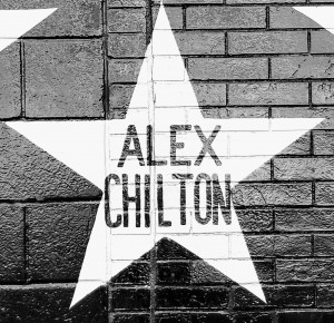 Star honoring Alex Chilton on the outside mural of the Minneapolis nightclub First Avenue
