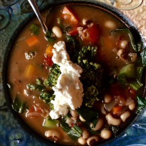 Black Eyed Pea and Collard Greens Soup Black Eyed Pea and Collard Greens Soup