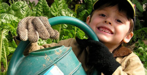 School garden student