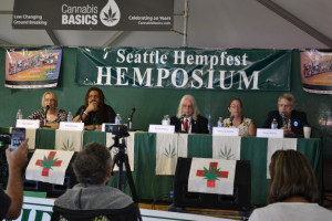 Panel discussion at Seattle Hempfest Hemposium Stage