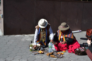 Indigenous people from Bolivia demonstrating at the United Nations for their right to grow and use coca. Indigenous people from Bolivia demonstrating at the United Nations for their right to grow and use coca.