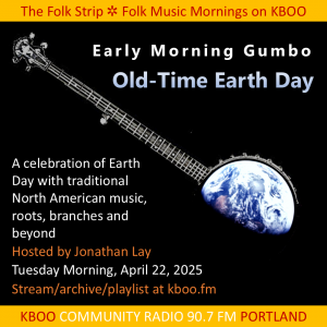 Image of "Earth Rise" - a blue planet morphed into a banjo
