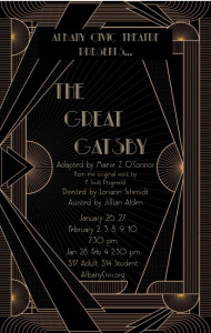 Poster for Albany Civic Theater's production of "The Great Gatsby" Poster for Albany Civic Theater's production of "The Great Gatsby"
