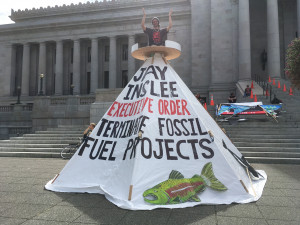 Rally at WA Capitol Tarpee