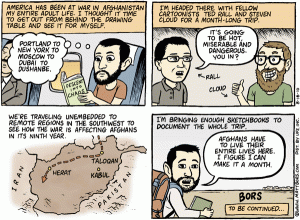 Matt Bors and Ted Rall talk about their 2010 trip through Afghanistan Matt Bors and Ted Rall talk about their 2010 trip through Afghanistan with S.W. Conser on Words and Pictures in the KBOO Radio studios