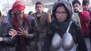 groping protestor