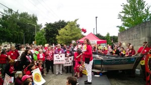 May 24 rally outside Millennium Coal Export Terminal hearing in Longview