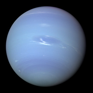 Photo of the planet Neptune taken by Voyager 2