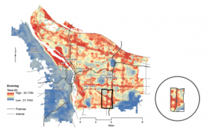 Portland Hot Spot map-Vivek Shandas Portland Hot Spot map-Vivek Shandas