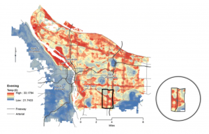 Portland Hot Spot map-Vivek Shandas