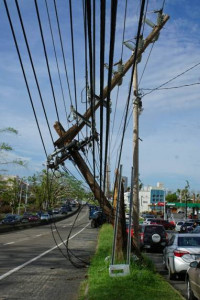 Power Lines down in Puerto Rico