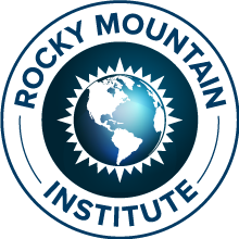 Rocky Mountain institute Logo with shining planet earth
