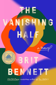 cover image of novel with stylized light and dark faces