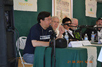 Sanho Tree (seated stage right) speaking on a panel at Seattle Hempfest Sanho Tree (seated stage right) speaking on a panel at Seattle Hempfest