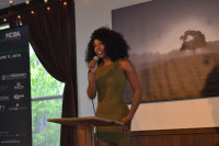 Charlo Greene speaking at the Minority Cannabis Business Association networking rally in Portland, Oregon, on June 11, 2016. Charlo Greene speaking at the Minority Cannabis Business Association networking rally in Portland, Oregon, on June 11, 2016.