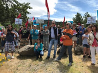 Mosier rally at the river
