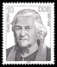 stamp with image of Zetkin